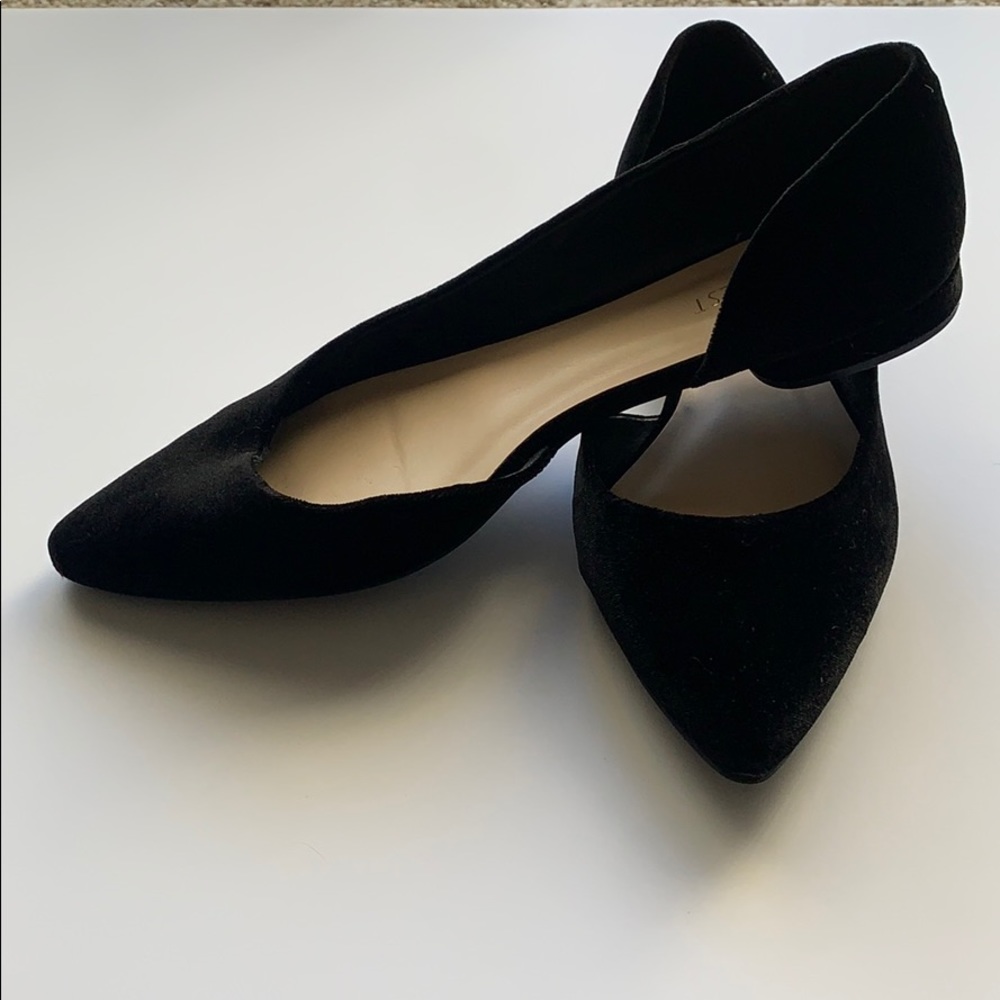Nine West Black Velvet D’orsay Flats (Size 9) - Picture 2 of 5